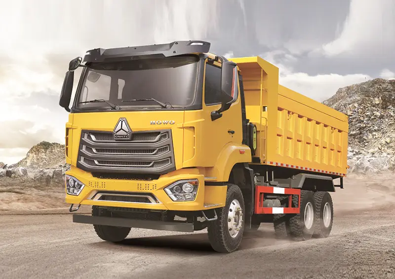 Yellow HOWO NX 6×4 dump truck product reference